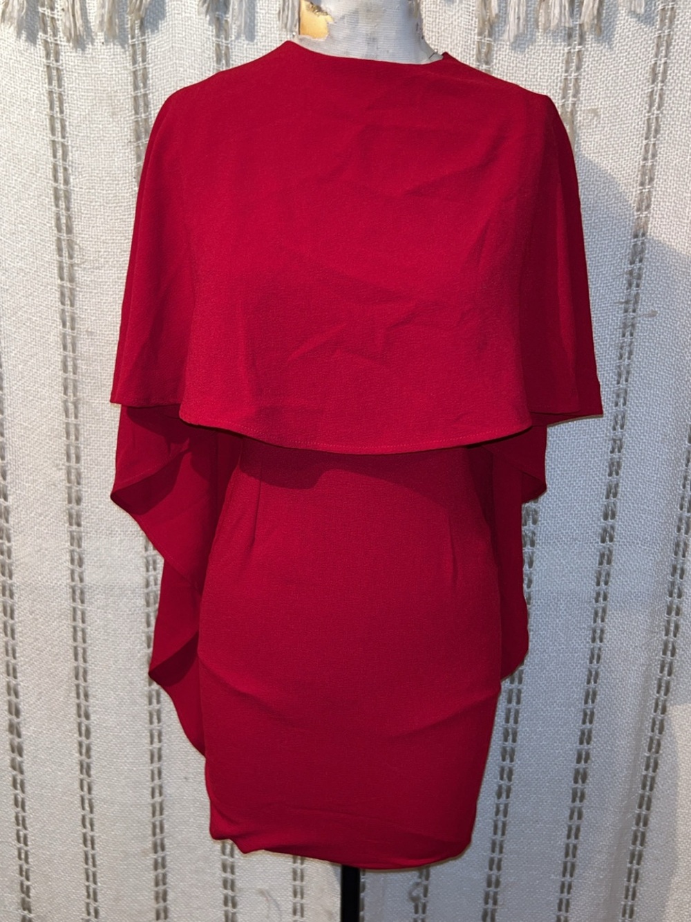 Guess Scarlet Cape-Overlay Mini Dress